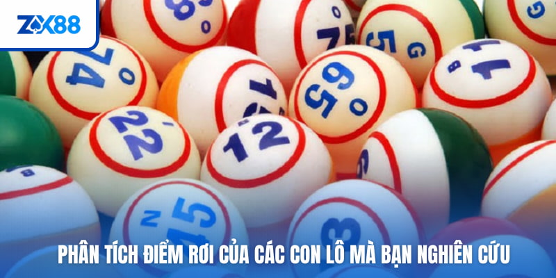 Phân tích điểm rơi của các con lô mà bạn nghiên cứu