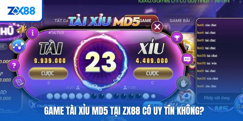 Tài xỉu md5 uy tín và an toàn